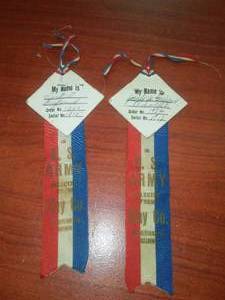 lot 21 image: WW1, U.S Army, Clay County Ribbons