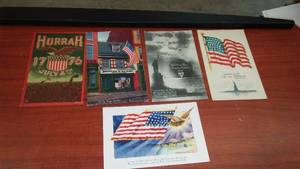 lot 71 image: Vintage Post Cards - Patriotic, YMCA.