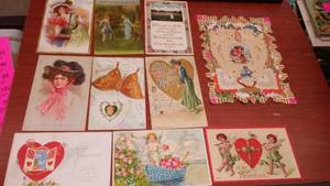 lot 91 image: Amazing Valentine Cards & Post Cards.