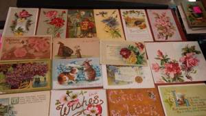 lot 93 image: Vintage, Antique Post Cards  Misc. greetings.