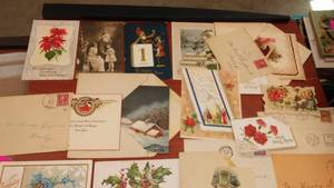 lot 94 image: Vintage, Antique Post Cards, envelopes and cards.