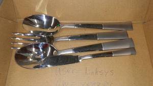lot 34 image: Flatware, excellent 8 place settings.
