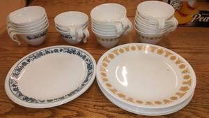 lot 133 image: Corelle Livingware Cups and dessert plates.