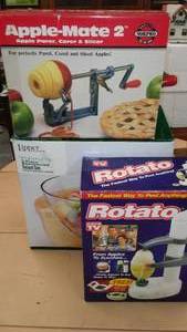 lot 156 image: Apple mate 2, Rotato, & Salad set, all in factory boxes.