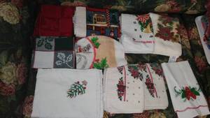 lot 205 image: Christmas Kitchen towels. Very nice.