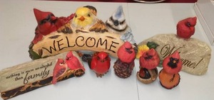 lot 246 image: Cute Birds, welcome signs