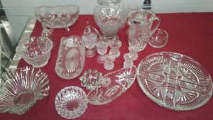 lot 249 image: Lead Crystal & glass  excellent.