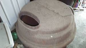 lot 217 image: Stove. Antique parlor wood stove.