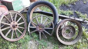 lot 218 image: Tires & wheels. Vintage