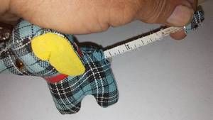 lot 278 image: Tape measure elephant & friend.