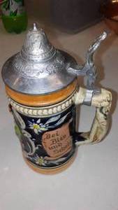 lot 297 image: Authentic German Beer Stein.