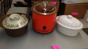 lot 183 image: 3 covered crocks all great
