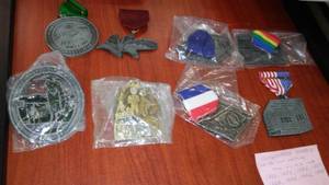 lot 635 image: 8 Medals for Volksmarch Volkssport Walk, Hawley MN