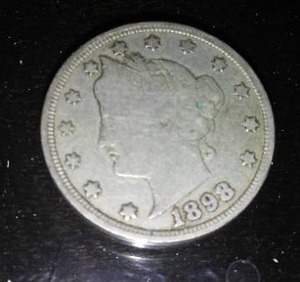 lot 22C image: 1898 V Nickel.