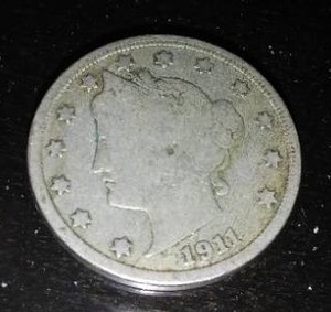 lot 22D image: 1911 V Nickel.