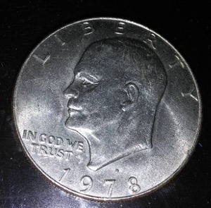 lot 22G image: 1978 Eisenhower one dollar coin