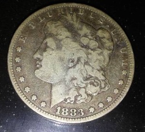 lot 22K image: 1883 one dollar coin