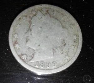 lot 116F image: 1899 V Nickel
