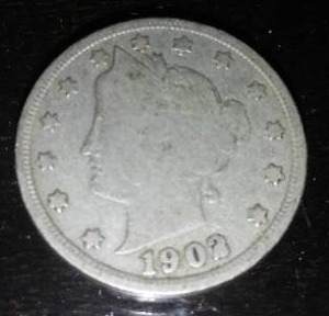 lot 116G image: 1902 V Nickel