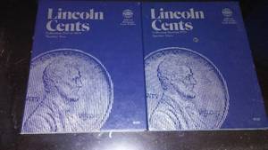 lot 240B image: Lincoln Cents, 2 Whitman Books, # 2 & 3. 1941-1974, 1975 forward. both partial.