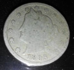 lot 240M image: 1895 V Nickel