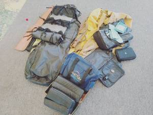 Various Duffle Bags, Cases, Containers