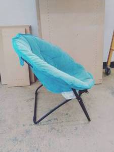 Round Blue Sitting Chair