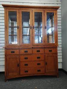 Lighted Trophy Case  Curio Cabinet Hutch