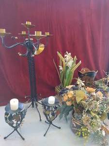 Collection of Faux Floral and Dcor