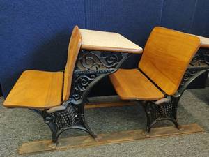 Antique School Desks