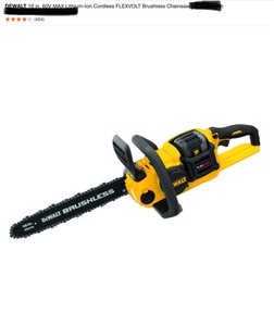 DEWALT 16 in. 60V MAX Lithium-Ion Cordless FLEXVOLT Brushless Chainsaw. See Pictures