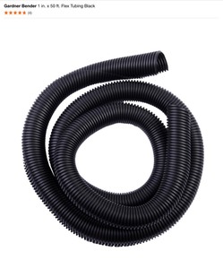 Gardner Bender 1 in. x 50 ft. Flex Tubing Black. See Pictures