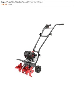 Legend Force 15 in. 46 cc Gas Powered 4-Cycle Gas Cultivator. See Pictures