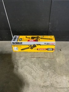 DEWALT 16 in. 60V MAX Lithium-Ion Cordless FLEXVOLT Brushless Chainsaw. See Pictures