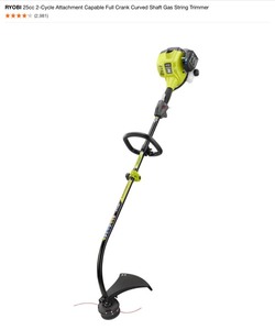 Ryobi 2-Cycle and 4-Cycle Gas Weed Wackers & Attachments. Various Conditions. See Pictures
