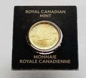 2002 CANADA GOLD MAPLE 1 GRAM .9999 FINE GOLD SEALED
