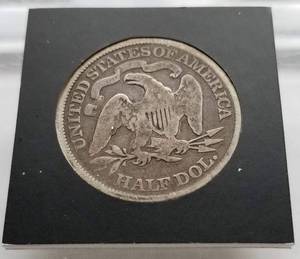 1866 US SEATED LIBERTY HALF DOLLAR