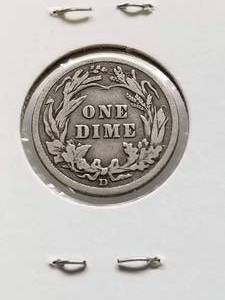 1914-D US BARBER DIME FULL LIBERTY