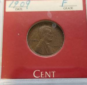 2 US WHEAT CENTS 1909 1910