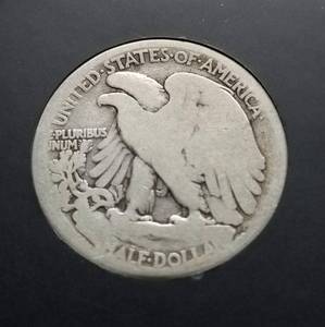 1917-S OBVERSE MINT MARK WALKING LIBERTY HALF DOLLAR