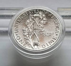 2 TROY OZ. .999 FINE SILVER 1916-D DIME DESIGN IN AIRTITE