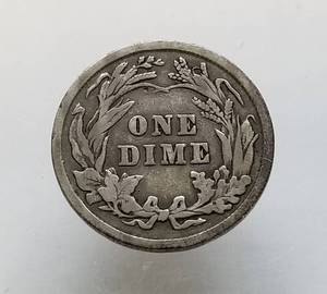 1911 BARBER DIME FULL LIBERTY VISIBLE