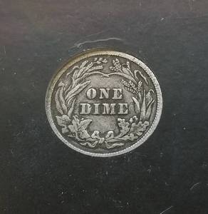 1912 BARBER DIME FULL LIBERTY VISIBLE
