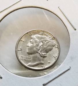 2 MERCURY DIMES 1944 1944-D