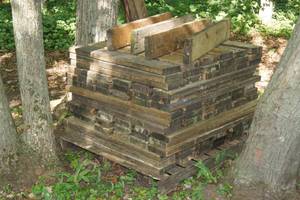 lot 13 image: (94) Used 2x6x24 Treated Wood Dock Boards