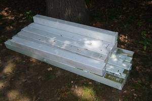lot 17 image: White PVC Fencing Post Kits