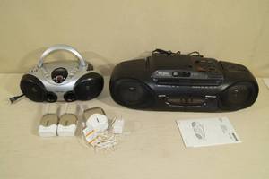 lot 44 image: 2 Boomboxes, Baby Monitor Set