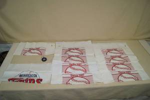 lot 60 image: Minnesota Twins Homer Hankies and a Bottle Opener