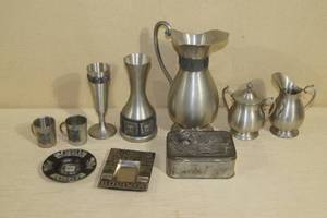 lot 88 image: Schohaus Pewter Pitchers and Cups - Bolivia