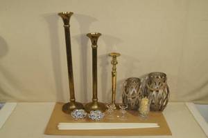 lot 135 image: Candle Sticks and Holders